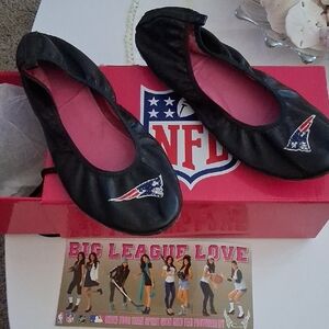 NFL Black and Red Women's Flats
